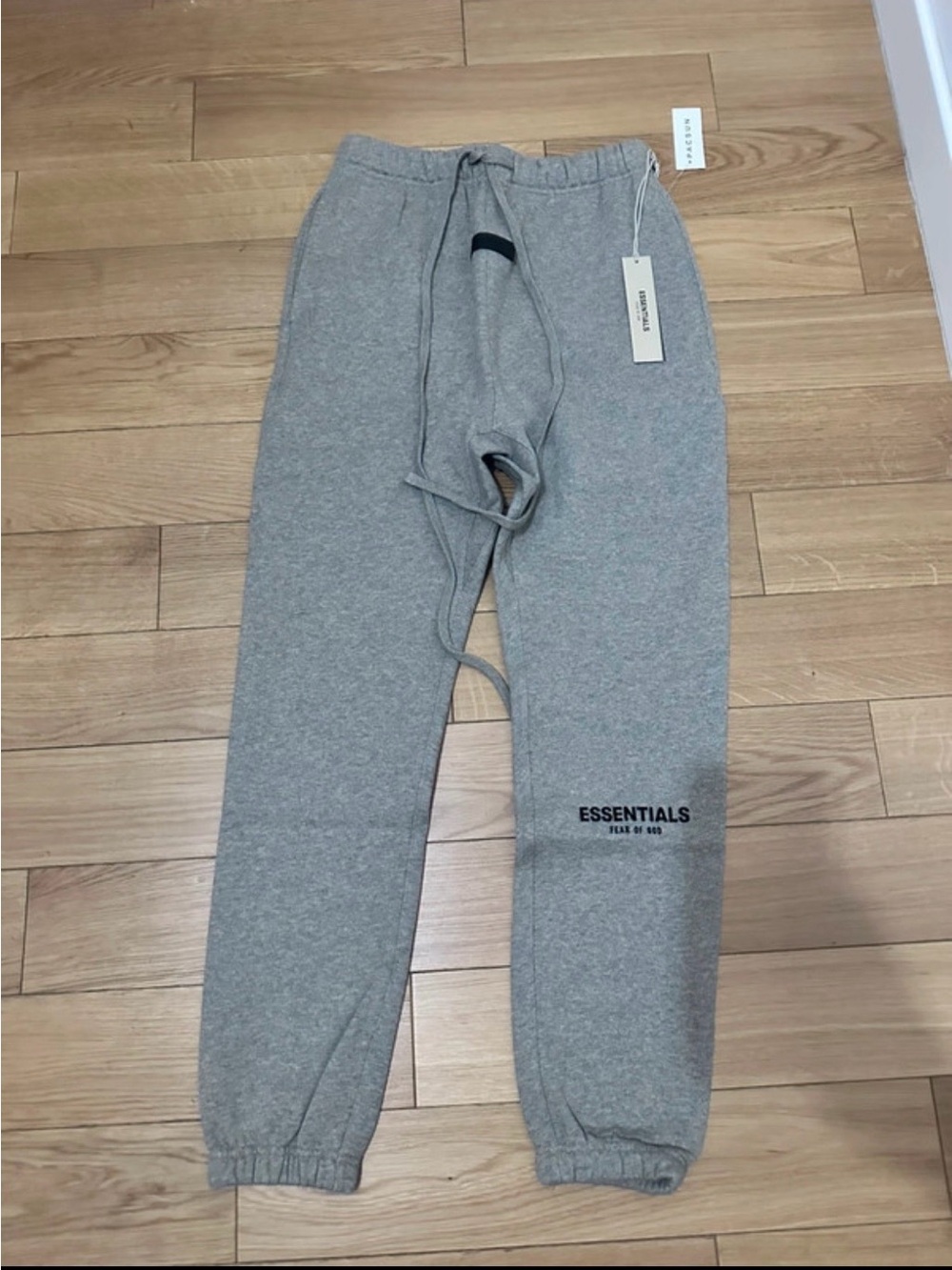 ESSENTIALS Dark Grey Logo Jogger Sweatpants with dust bag